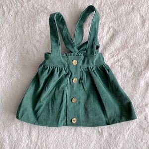 Velvet Backless Ruffle Strap Overalls Skirt Suspender Dress